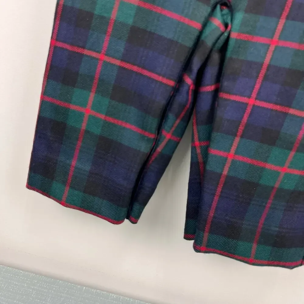 Ralph Lauren Cotton Bodysuit & Plaid Overall Set 6-9 Months NWT